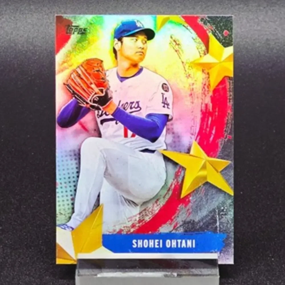 Shohei Ohtani Topps Stars Pink Pulsar Los Angeles Dodgers Superstar - Picture 4 of 5